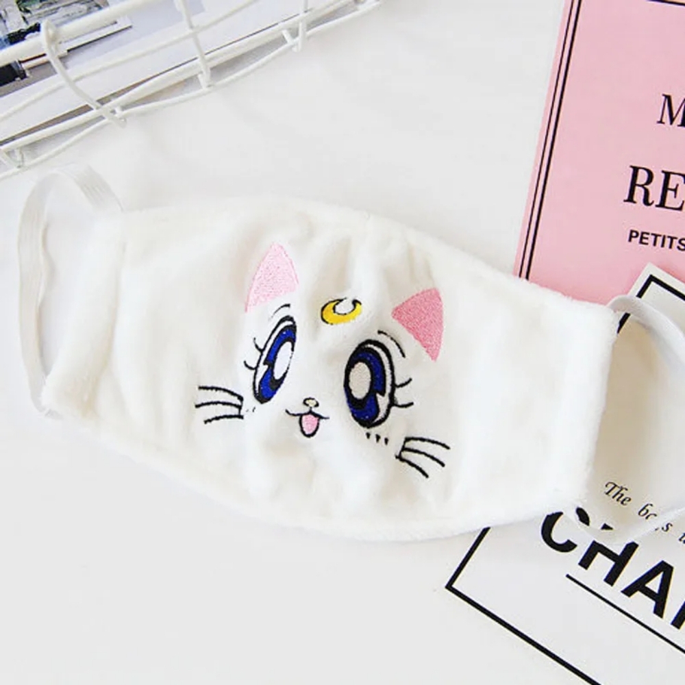 Plush Sailor Moon Luna Cat Anime Cosplay Mask